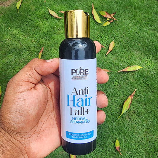 Pure Organic Anti Hair Fall+ Herbal Shampoo – Natural Hair Fall Control