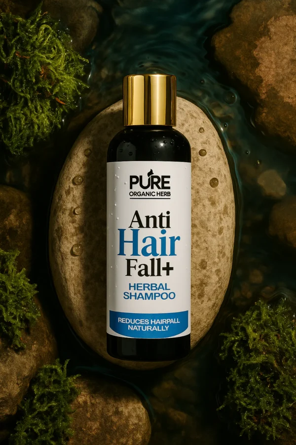 Pure Organic Anti Hair Fall+ Herbal Shampoo – Natural Hair Fall Control