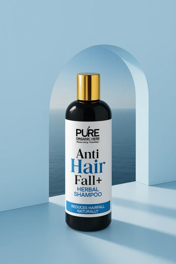 Pure Organic Anti Hair Fall+ Herbal Shampoo – Natural Hair Fall Control