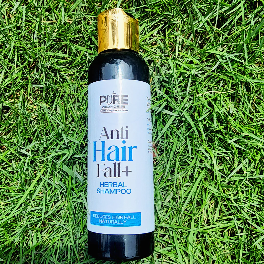 Pure Organic Anti Hair Fall+ Herbal Shampoo – Natural Hair Fall Control
